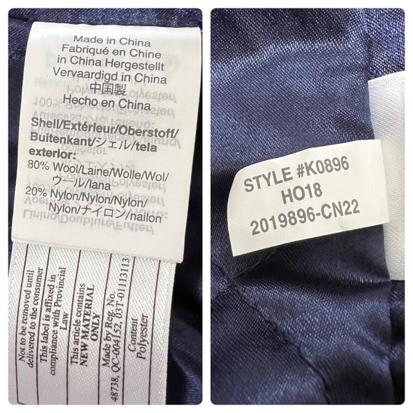 J. Crew Italian Stadium Cloth by Nello Gori Lodge Wool Coat Brown Size 6 K0896 - Picture 12 of 16